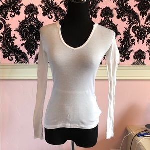 Vince ribbed long sleeve T